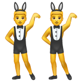 men-with-bunny-ears Emoji whatsapp
