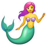 mermaid Emoji whatsapp