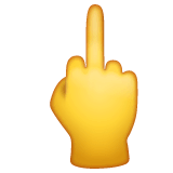 🖕 Middle Finger Emoji on WhatsApp