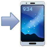 mobile-phone-with-arrow Emoji whatsapp