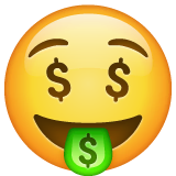 money-mouth-face Emoji whatsapp