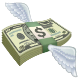 money-with-wings Emoji whatsapp