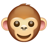 Muso di scimmia Emoji WhatsApp