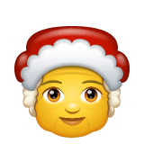 🤶 Weihnachtsfrau Emoji auf WhatsApp
