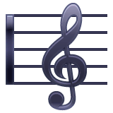 Partitura musical Emoji WhatsApp