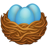 nest-with-eggs Emoji whatsapp
