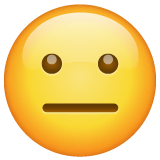 neutral-face Emoji whatsapp
