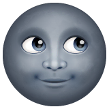 new-moon-face Emoji whatsapp