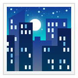 night-with-stars Emoji whatsapp