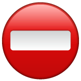 ⛔ No Entry Emoji on WhatsApp