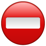 no-entry Emoji whatsapp