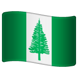 Флаг острова Норфолк Эмодзи в WhatsApp
