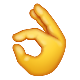 ok-hand Emoji whatsapp