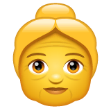 old-woman Emoji whatsapp