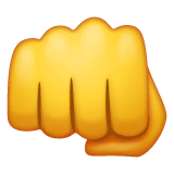👊 Oncoming Fist Emoji on WhatsApp