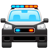 🚔 Oncoming Police Car Emoji on WhatsApp