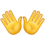 open-hands Emoji whatsapp