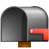 open-mailbox-with-lowered-flag Emoji whatsapp