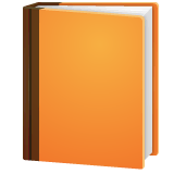 orange-book Emoji whatsapp