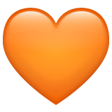 orange-heart Emoji whatsapp