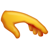 palm-down-hand Emoji whatsapp