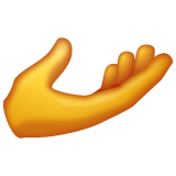 palm-up-hand Emoji whatsapp