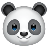 Cara de oso panda Emoji WhatsApp