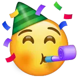 Cara de fiesta Emoji WhatsApp
