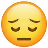 pensive-face Emoji whatsapp