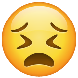 persevering-face Emoji whatsapp