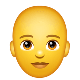 person-bald Emoji whatsapp