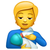 person-feeding-baby Emoji whatsapp