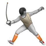 person-fencing Emoji whatsapp