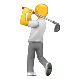 person-golfing Emoji whatsapp