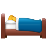 person-in-bed Emoji whatsapp