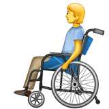 🧑‍🦽 Person In Manual Wheelchair Emoji on WhatsApp