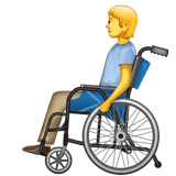 person-in-manual-wheelchair Emoji whatsapp