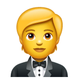 person-in-tuxedo Emoji whatsapp