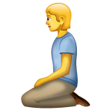 person-kneeling Emoji whatsapp