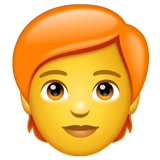 person-red-hair Emoji whatsapp