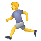 person-running Emoji whatsapp