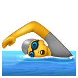 person-swimming Emoji whatsapp