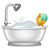 person-taking-bath Emoji whatsapp