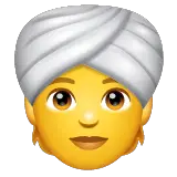 Pessoa com turbante Emoji WhatsApp