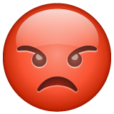 pouting-face Emoji whatsapp