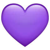 purple-heart Emoji whatsapp