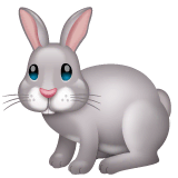 Rabbit Emoji on WhatsApp