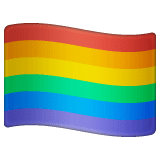 🏳️‍🌈 Regenbogenflagge Emoji auf WhatsApp