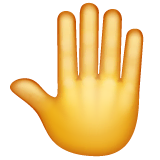 raised-back-of-hand Emoji whatsapp