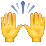 raising-hands Emoji whatsapp